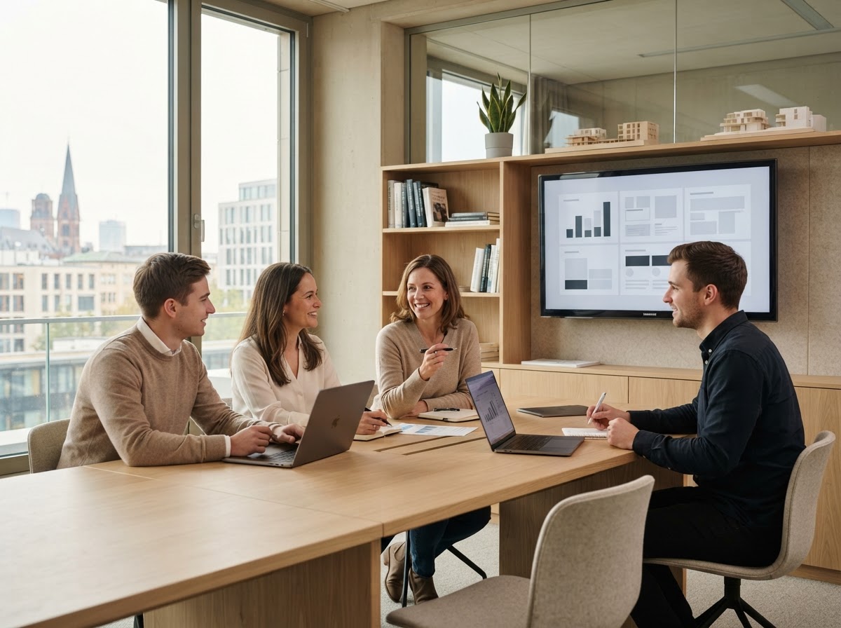 Dravixen App analyst reviewing portfolio risk data on a workstation